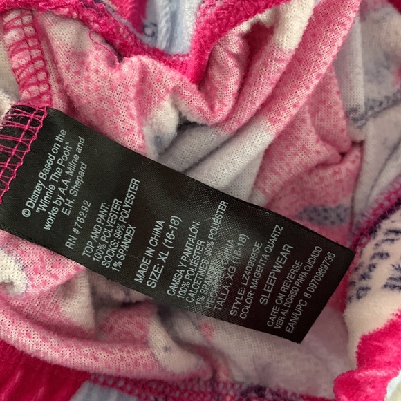 XL Disney Eeyore weekend fleece pajama set - Picture 6 of 6